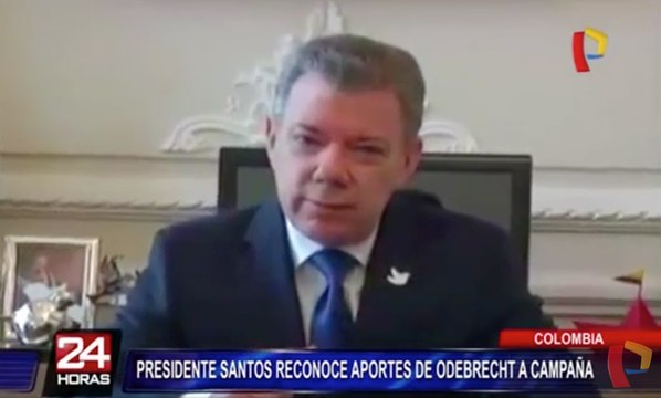 Colombia: presidente Santos reconoce que recibió aportes de Odebrecht