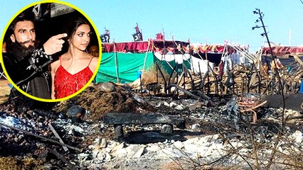 下载视频: Padmavati Sets On FIRE In Kolhapur  Ranveer Singh, Deepika Padukone And Sanjay Leela Bhansali