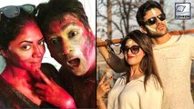 TV Couples Celebrate First Holi After Marriage | Divyanka Tripathi | Kavita Kaushik | Sambhavna Seth