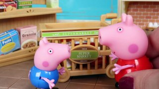 Peppa Pig Toys in English  Peppa Pig cuts Madame Gazelle Clothes _ Toys Vide