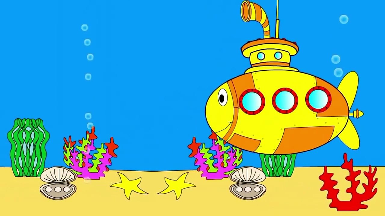 Развивающие мультфильмы для детей. Подводная лодка. Мультик-пазл