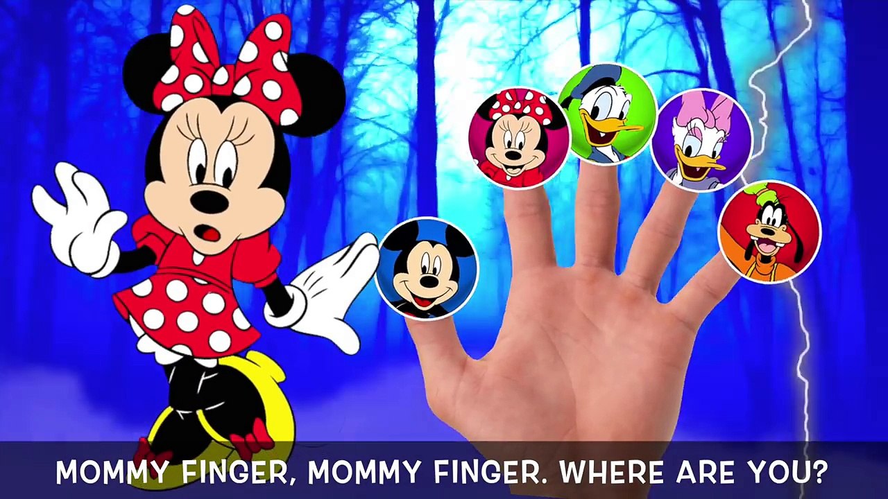 Batman Mickey Mouse Scary Adventure Daddy Finger Family Song!