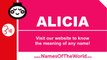 How to pronounce ALICIA in Spanish? - Names Pronunciation - www.namesoftheworld.net