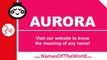 How to pronounce AURORA in Spanish? - Names Pronunciation - www.namesoftheworld.net