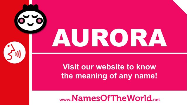How to pronounce AURORA in Spanish? - Names Pronunciation - namesoftheworld.net
