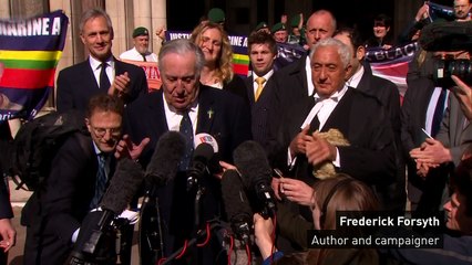 Frederick Forsyth gives statement on Marine A