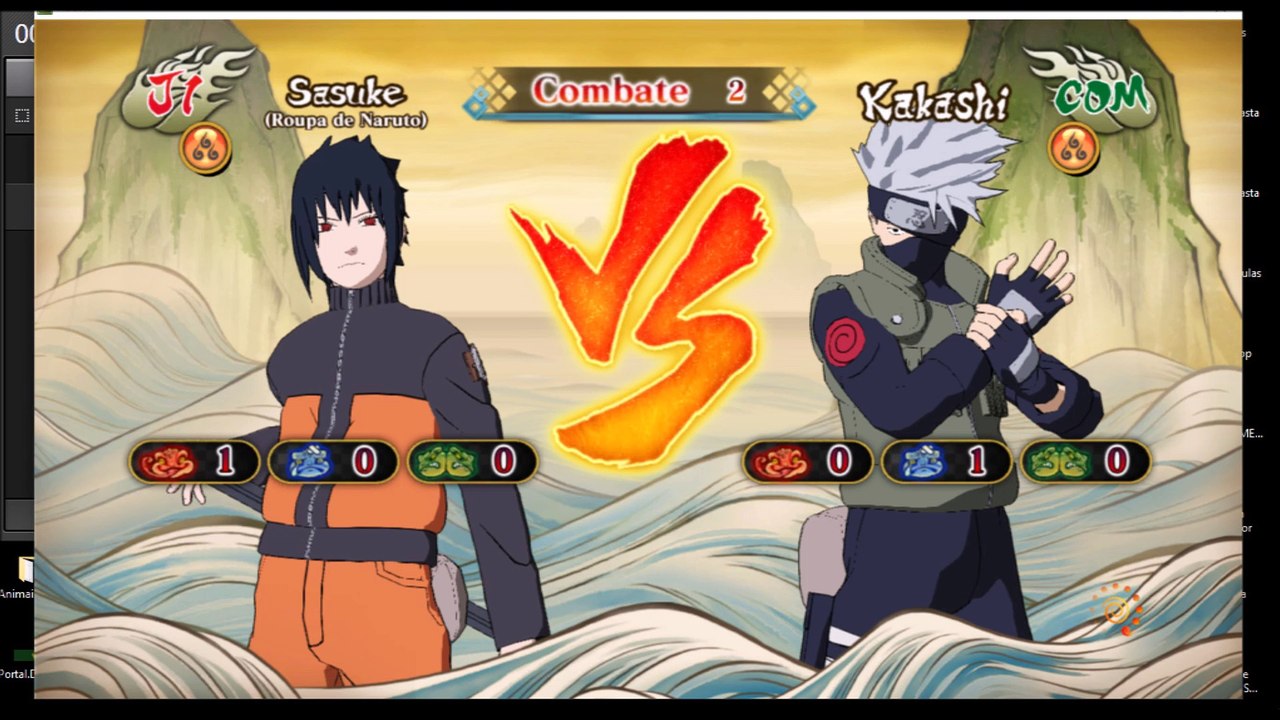 Sasuke Uchiha VS Kakashi Hatake - JOGANDO