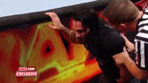 Seth Rollins is helped out of the arena after his encounter with Triple H- Raw Fallout, Mar 13, 2017 (1)