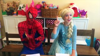 И сборник дисней Эльза замороженные принцесс Цюй человек-паук супергерой против Superbaby Харлей