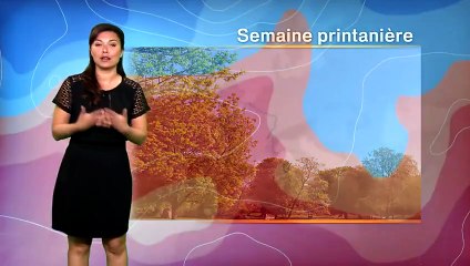 Mélanie présente la météo de France 2.
