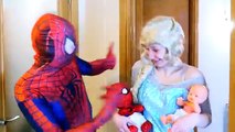 Spiderman & Pink Spidergirl Wedding Kiss in Real Life ft Hulk, Frozen Elsa, Bad Joker, Spi