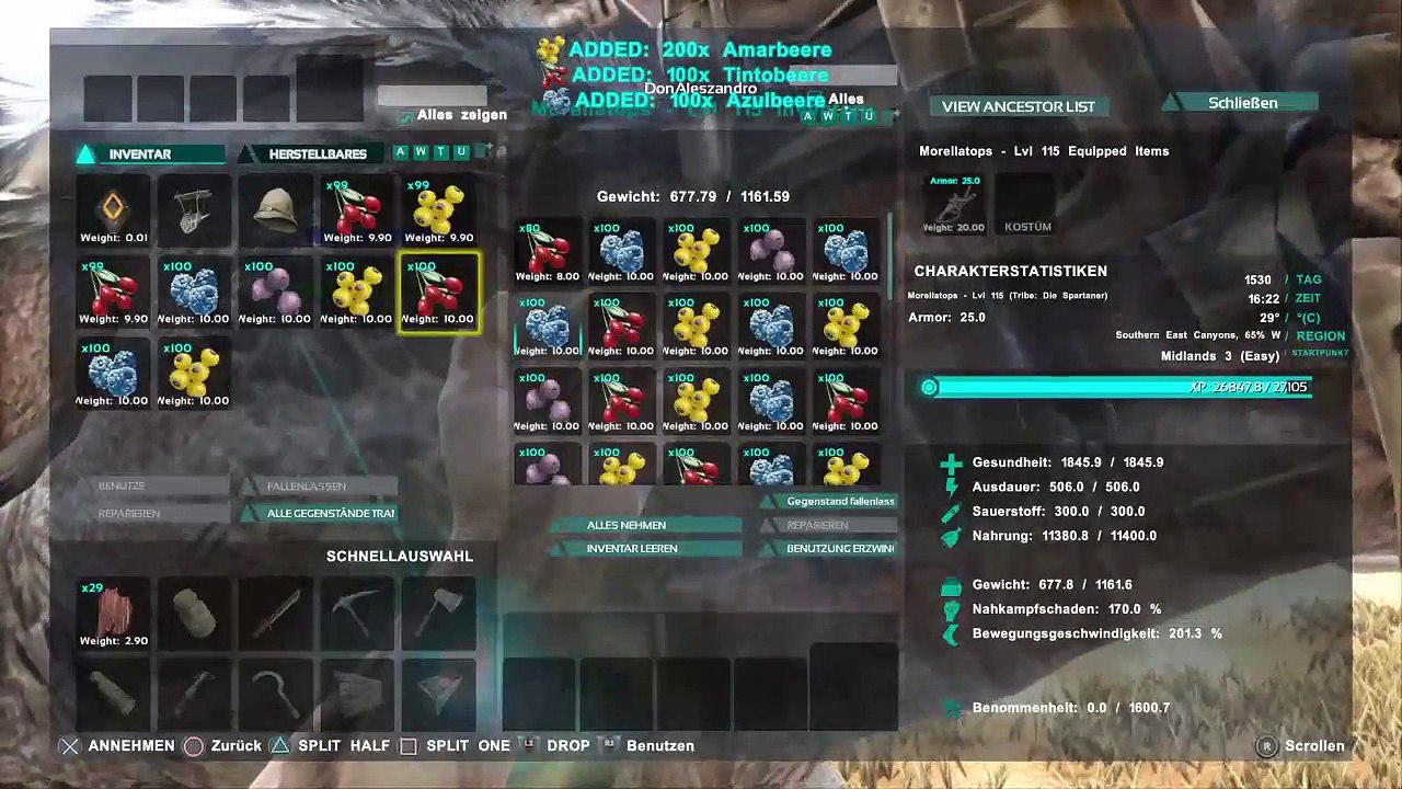 DonAleszandro ARK Survival Evolved : ««-Jäger und Sammler Don Rambo-»» (955)