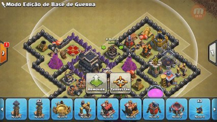 Layout de CENTRO DE VILA 9 - Clash of Clans