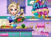 Permainan Elsa Frozen Hamil Memasak - Pregnant Elsa Cooking Burger Online Games