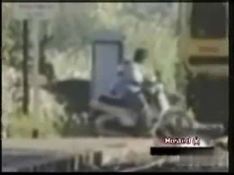 Train VS mobylette Crash