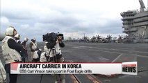 USS Carl Vinson in Busan for annual Foal Eagle drills