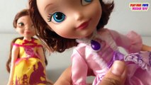 Disney Princess Sofia Fortune Days Dolls Toy Belle Doll Toys Collection Video For Kids