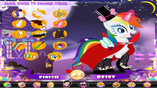 Мой мало пони Хэллоуин вечеринка Хэллоуин костюм платье вверх игра для Дети