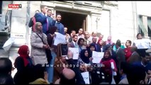 بالفيديو..وقفة احتجاجية للمحامين داخل مقر نقابتهم احتجاجا على اقتحام اعتصامهم