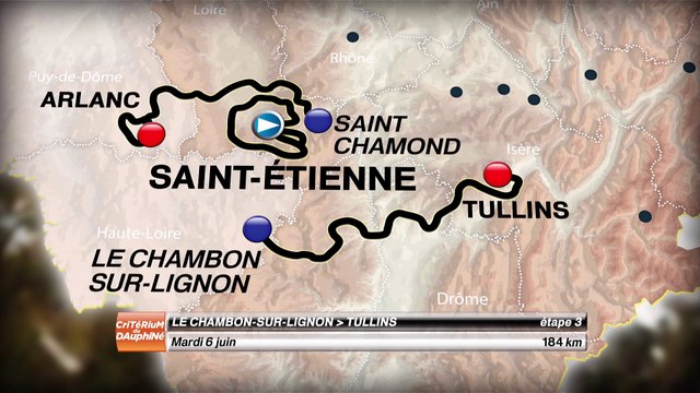 Parcours / Route - Critérium du Dauphiné 2017
