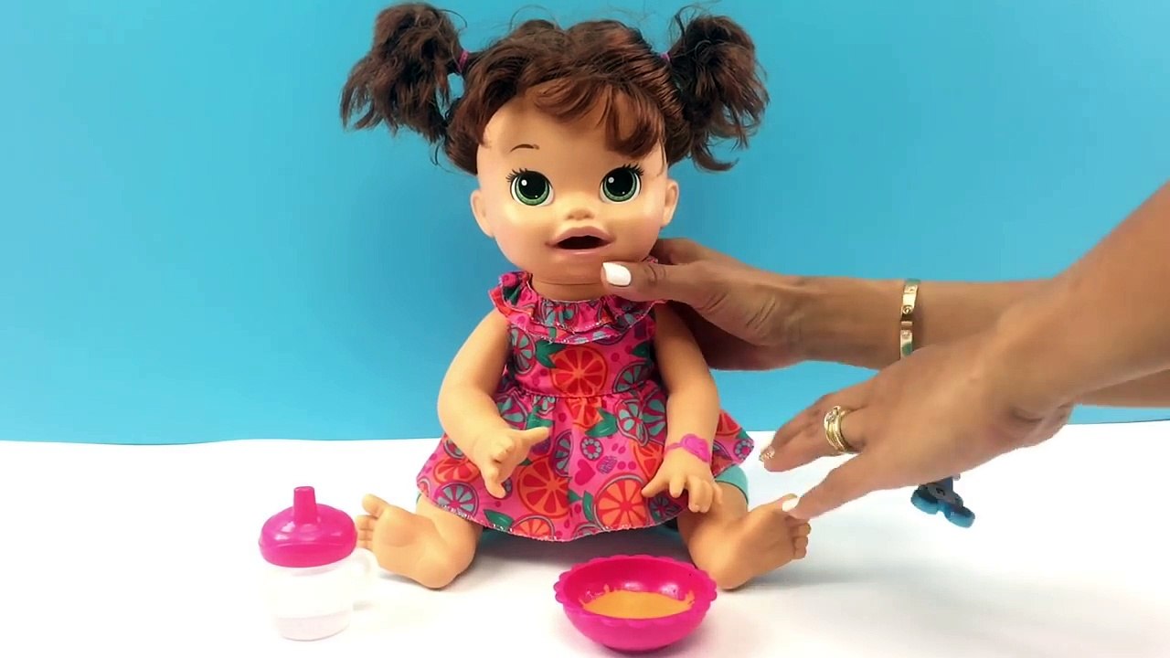 Baby Alive Poops GROSS Slime Poop Diaper Change and Doll Feeding Time