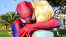 Frozen Elsa Arrested by Batman Cop! Spiderman Rescue Elsa in jail vs Maleficent Superhero