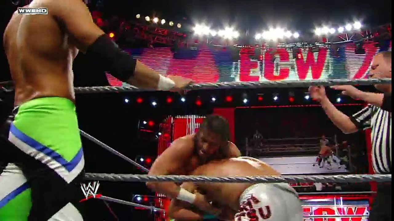 ECW  Goldust & Yoshi Tatsu vs. Trent Barreta & Caylen Croft