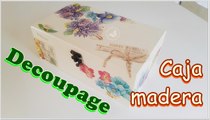 Cómo decorar cajas de madera en decoupage.