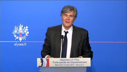 Stéphane Le Foll à la presse : "Vous n'êtes pas nombreux aujourd'hui. On va se retrouver avec trois journalistes à la fin"