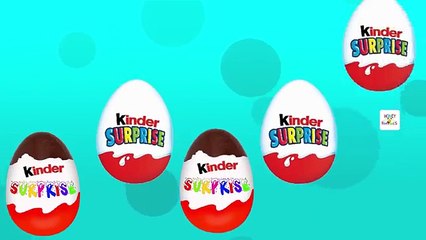 Surprise Egg Finger Family Nursery Rhyme Song | Kinder Surprise Chocolate Egg Lolipop