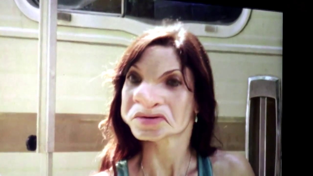 The Walking Dead avec des filtres sur la tête des acteurs lol