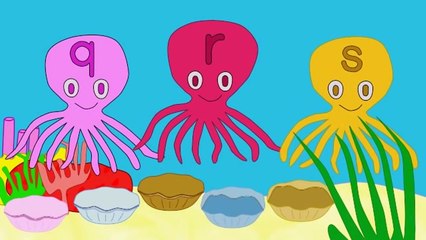 ABC Songs for Children - ABCD Song in Under Sea - Phonics Songs & Nursery Rhymes