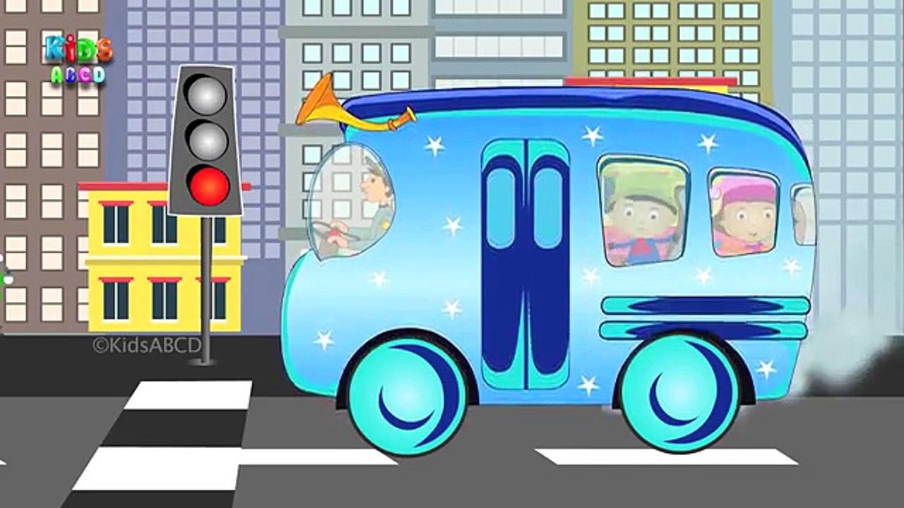 Wheels On The Bus Go Round And Round | Nursery Rhyme And Kids Songs
