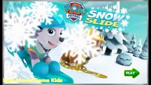 Paw Patrol SNOW SLIDE GAME! - Paw Patrol Cartoon Nick JR English - Paw Patrol full Episode