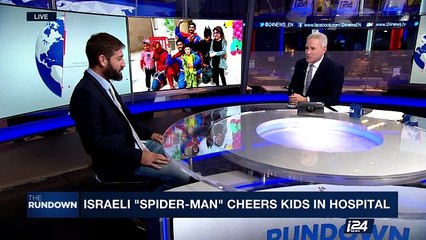 THE RUNDOWN |  Israeli "spider-man" cheers kids in hospital