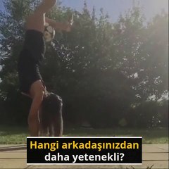 Mini etek ile futbol şov (Montaj yok)