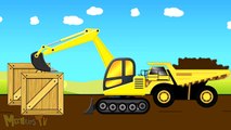 JCB Truck And Bulldozer Fix The Road - Monster Trucks For Children - Kids Video