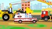 The Ambulance with The Police Car - Car Patrol. Cartoons for children about Emergency Vehicles