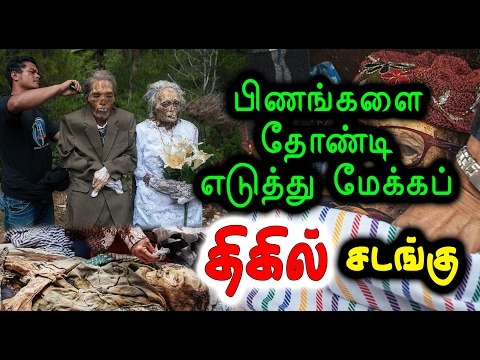 Indonesian villagers dig up their ancestors-Ceremony- Oneindia Tamil