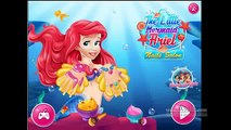 ❆ Barbie, Ariel & Elsa Nails Spa, Salon And Manicure Day-Disney Princess With Manicure Com