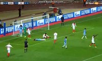 Sergio Aguero Missed Chance - AS Monaco vs Manchester City - Champions League - 15/03/2017
