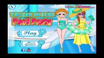 Замороженные сестры бассейн вечеринка Принцесса Эльза и Анна Игры для Дети