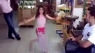 little girl doing bally dance-Wow..