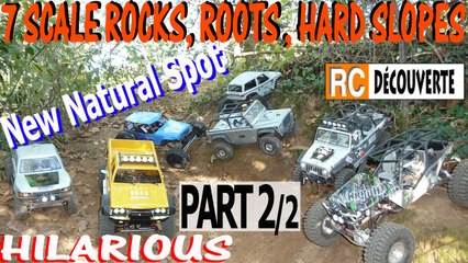 Modelisme nantes : Crawl Hilarant 7 Rc Scale Crawlers Rochers Racines Pentes Glissantes Pont Caffino France PART