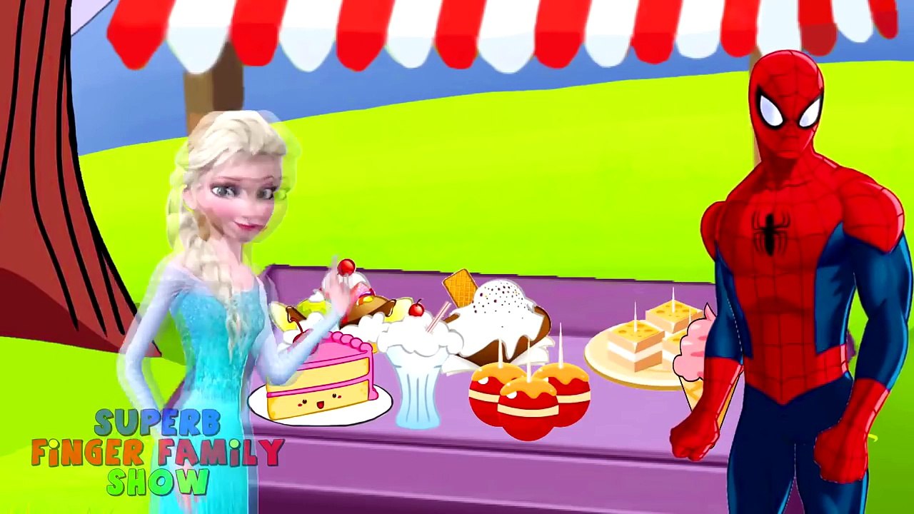 BIG GIANT FOOT Vs Frozen Elsa w/ Spiderman & Spidergirl l Finger Family Compilation ! PRAN