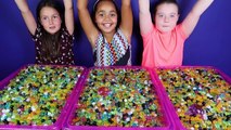 ORBEEZ CHALLENGE Super Sour Brain Blasterz Candy - Shopkins - Trash Pack Prizes Toy Openin