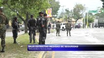 Bajo estrictas medidas de seguridad trasladan a 755 al pozo