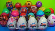 250 Kinder surprise and Surprise eggs!!! Cars THOMAS Spider Man TOY Story MARVEL Heroics H