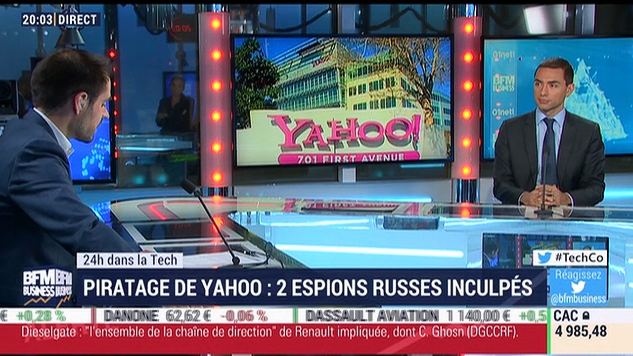24h dans la Tech: deux espions russes inculpés dans le piratage de Yahoo - 15/03