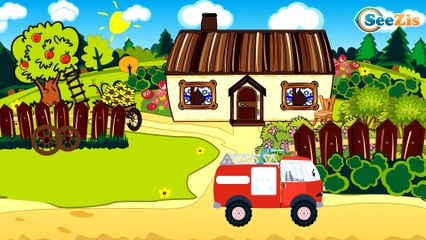 White Police Car For Children - Emergency Vehicles Little Cars & Trucks Colorful Videos for Kids